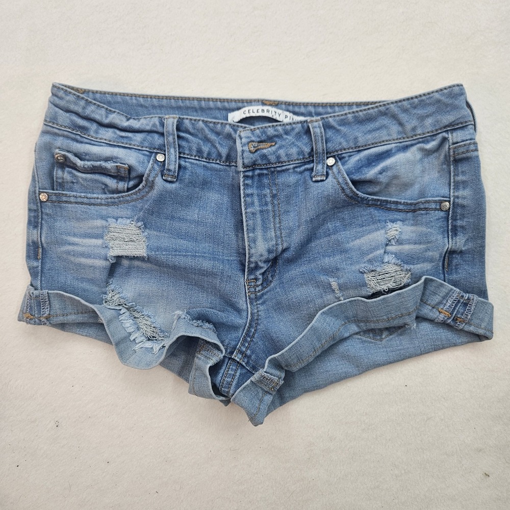 Celebrity Pink The Honey Women's Cuffed Medium Jean Short Shorts Women's Sz 5/27 - Picture 9 of 10